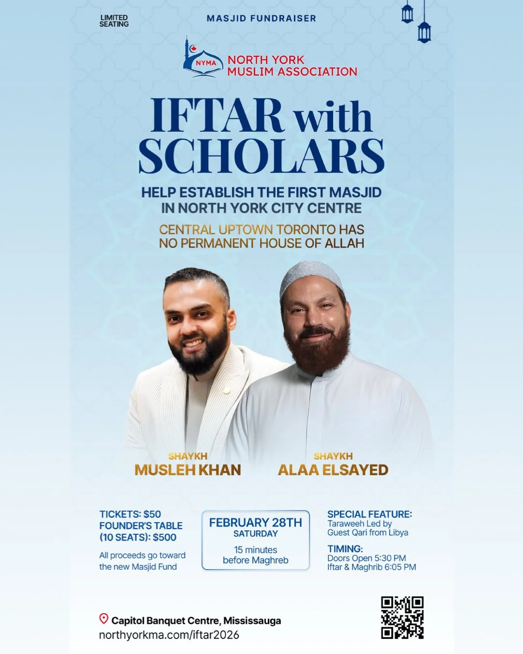 North York Muslim Association's Iftar with Scholars